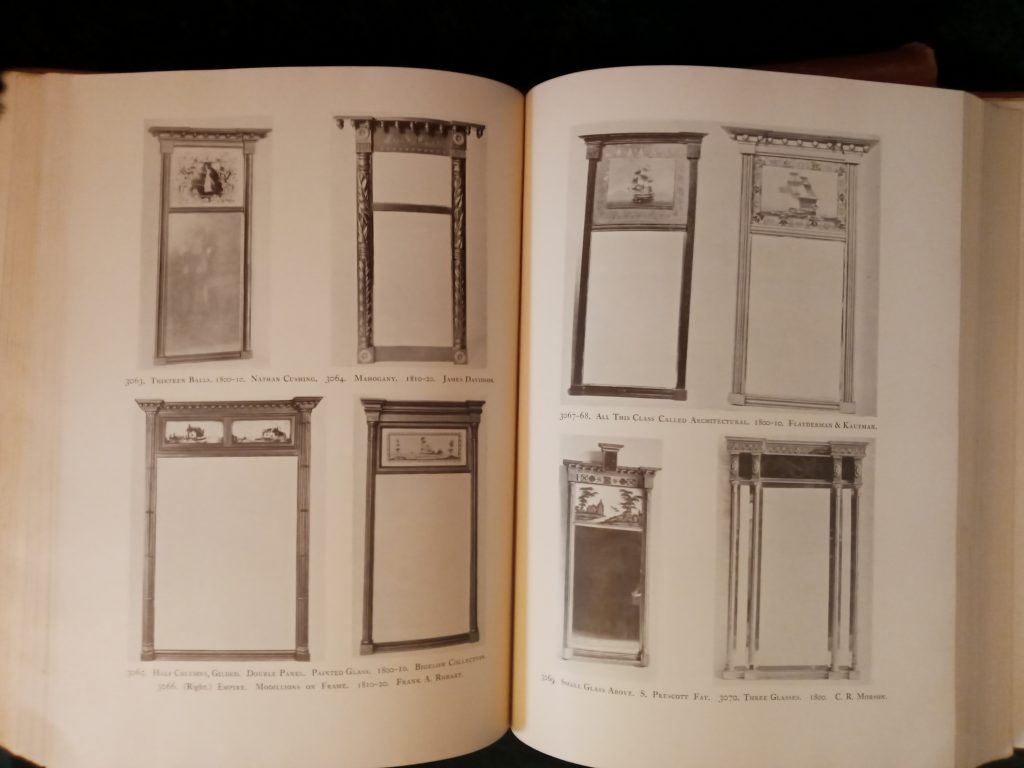 examples of mirrors from Wallace Nutting Furniture Treasury book.